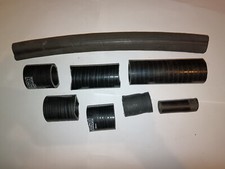 ASH Black Silicon Hose Straight Couplings Sections Joblot Coolant Pipe Custom