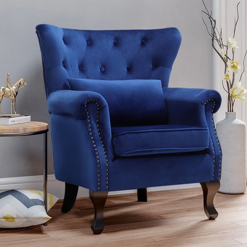 Upholstered wing back fireside - upholstered,
