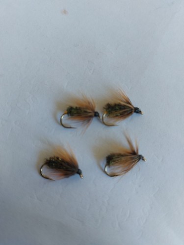 Coch bondu wet - flies, size
