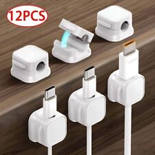 Cable Holder Magnetic Cable Wire Clip Tidy Cord Lead Organizer USB Charger