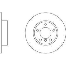 2x Brake Discs Solid For BMW 3