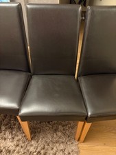6 wooden dining chairs used