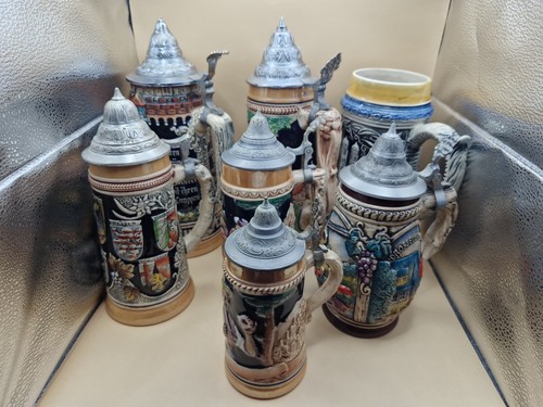 Vintage german beer steins - vintage,