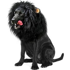 Pet Costume Lion Mane Wig for Dog Cat Halloween Clothes Festival Fancy Dress up