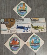 6× Rare 70s Heineken Beer