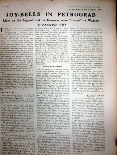 Antique old print 1917 - old, ww1