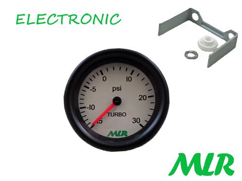 52mm white face boost gauge - white,
