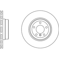 2x Brake Discs Vented For BMW