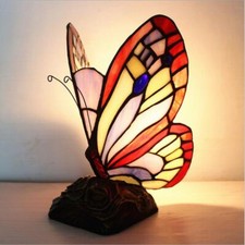 Butterfly Tiffany Style Handmade Glass Table / Desk Lamps / Stunning Quality