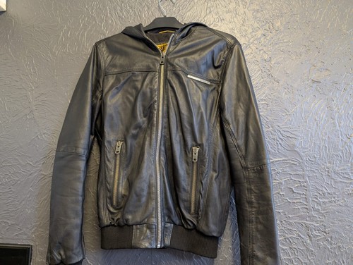 Superdry mens hooded - superdry, leather