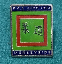 Vintage PAA Judo 1994, Merseyside Acrylic Enamel Pin badge Mixed Martial Arts
