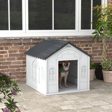 Dog House, Puppy Shelter Kennel w/ Door Opening