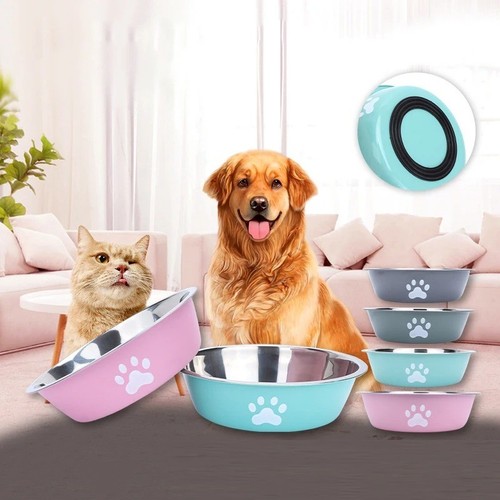 Stainless steel pet bowl - stainless,