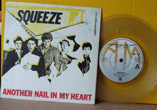 SQUEEZE - ANOTHER NAIL IN MY HEART. UK CLEAR 7" 1980 A&M RECORDS AMS7507