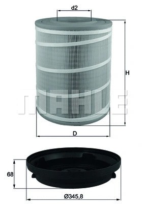 Air filter fits - filter, fits: