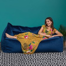 Velvet Bean Bag Sofa Two
