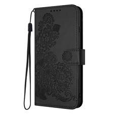 Floral Embossed Wallet Flip