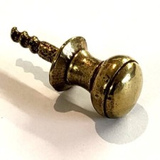 Small solid cast brass knob cupboard drawer door pull antique restoration repair