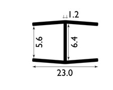 Greenhouse H section clear