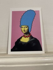 RARE NICK WALKER “MONA SIMPSON” PICTURES ON WALLS ART COLLECTIVE POSTCARD