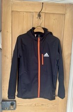 ADIDAS Junior Boys Cold.Rdy Hooded Active Jacket Black/​Orange 13-14years BNWOT