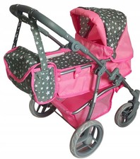 Pink Doll Pram Stroller with