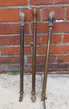 3 x Vintage Brass Garden Rose