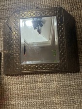 Antique Brass/bronze-wall Hanging Mirror 16” Wide And 15” Long