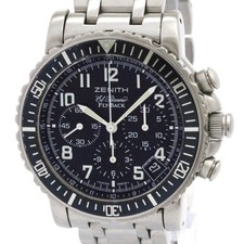 ZENITH Rainbow Flyback El Primero Steel Watch 01/02.0470.405 Polished