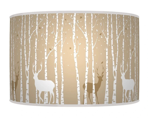 Trees stag deer beige handmade - deer,