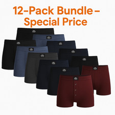 12 PACK 3,6 MENS CLASSIC BOXER