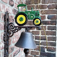 Cast iron tractor - iron, bell