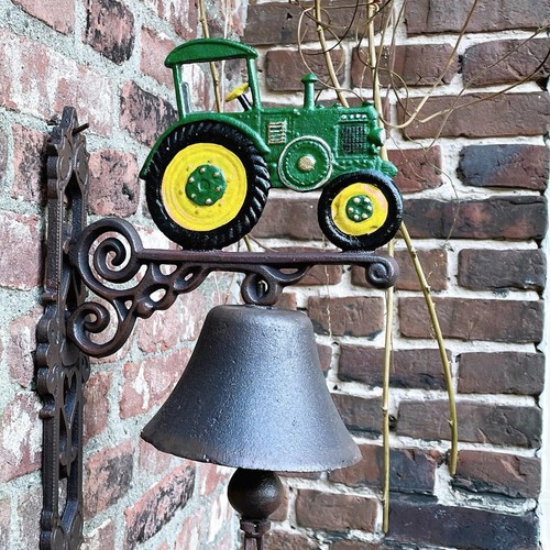 Cast iron tractor door - tractor, bell