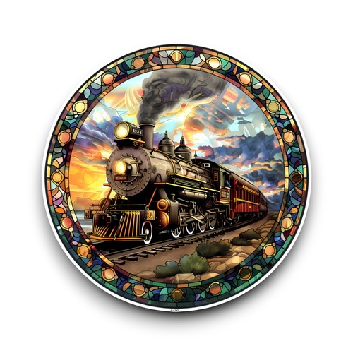 Large steam engine train - engine,