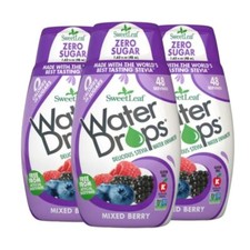SweetLeaf Water Drops Mixed Berry 48ml - Pack of 3 - Free 24h Delivery
