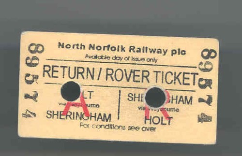 Railway ticket north - railway,