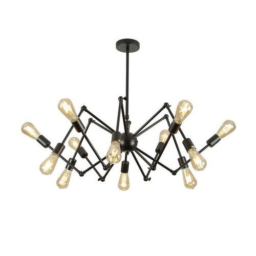 Black hinged rod metal - black,