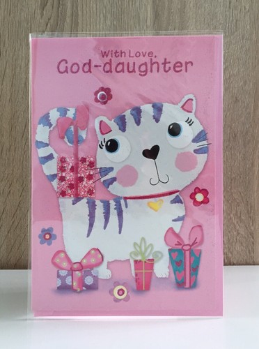 God daughter birthday card - daughter,