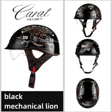 Round open face helmet - open,