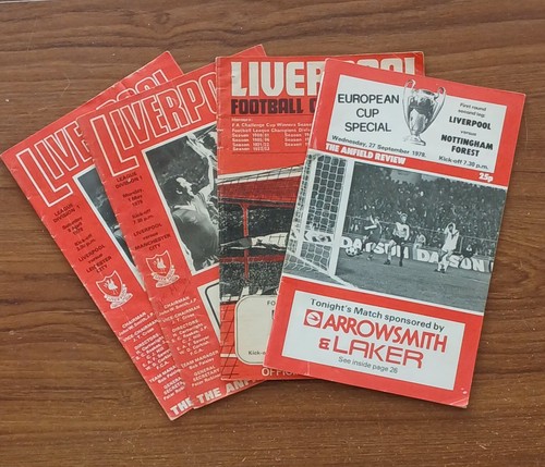 Signed liverpool programmes - liverpool, fc