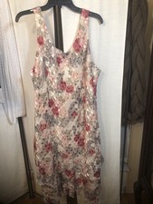 Cattiva Dress Saks 5th Avenue Floral Sleeveless MIDI Plus 24 Vintage