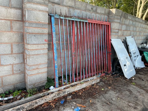 Yard metal security gates - yard, with