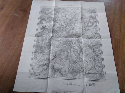 Vintage waterloo map - waterloo,