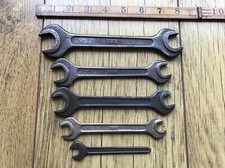 5 Vintage Tona Open Ended Metric Spanners 22 To 9mm .