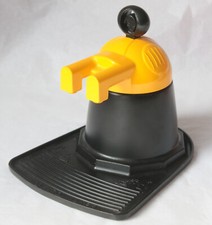 Vintage 1980s Mini Bar Double Stovetop Moka Pot Espresso Maker Yellow / Black