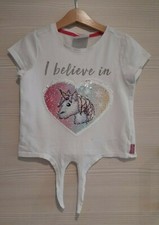 Tesco Girls Emoji Reversible Sequin Top - Age 7 years