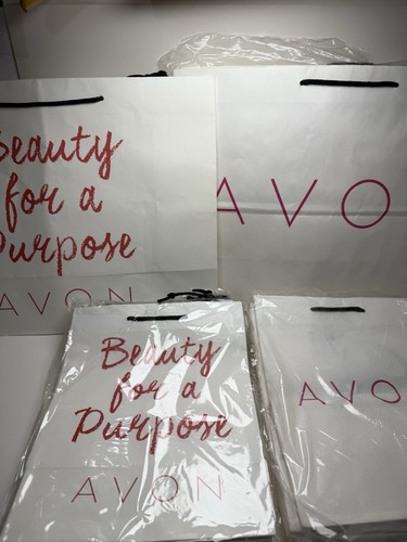 Avon paper shopping bags lot - avon,