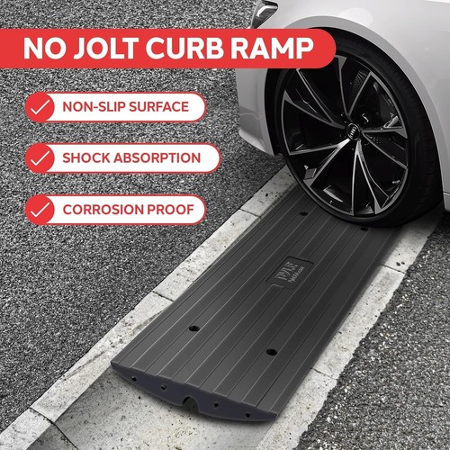 Car driveway curb - car, ramp