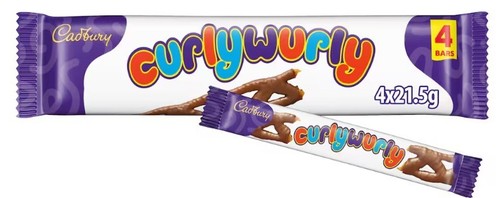 Cadbury curly wurly - curly, chocolate
