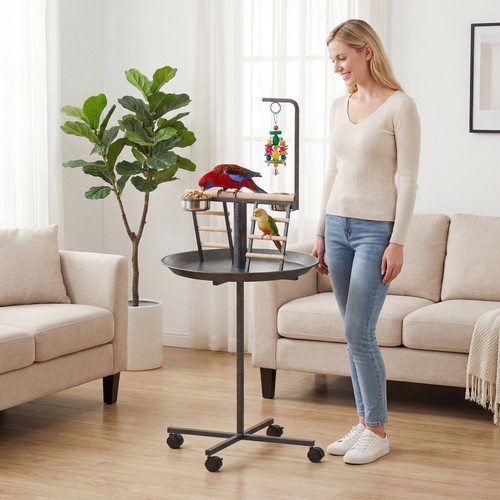 Pawhut bird stand with - with, wheels